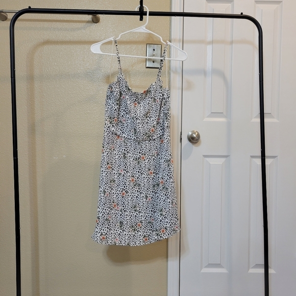 A'Gaci Women Leopard print with flowers skater dress Size Medium - Picture 1 of 4